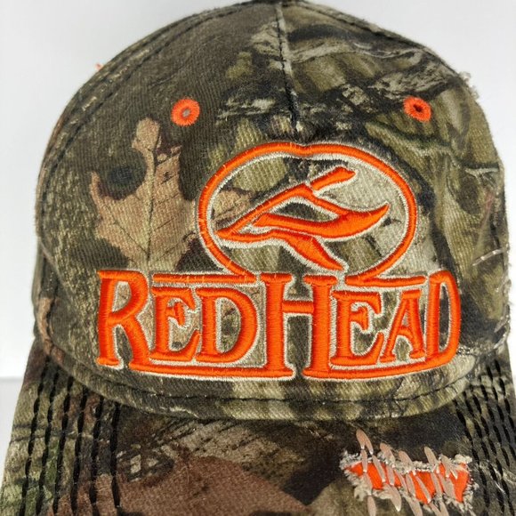 Red Head Bass Pro Shops Camo Camouflage Adjustable Hat - Picture 2 of 11